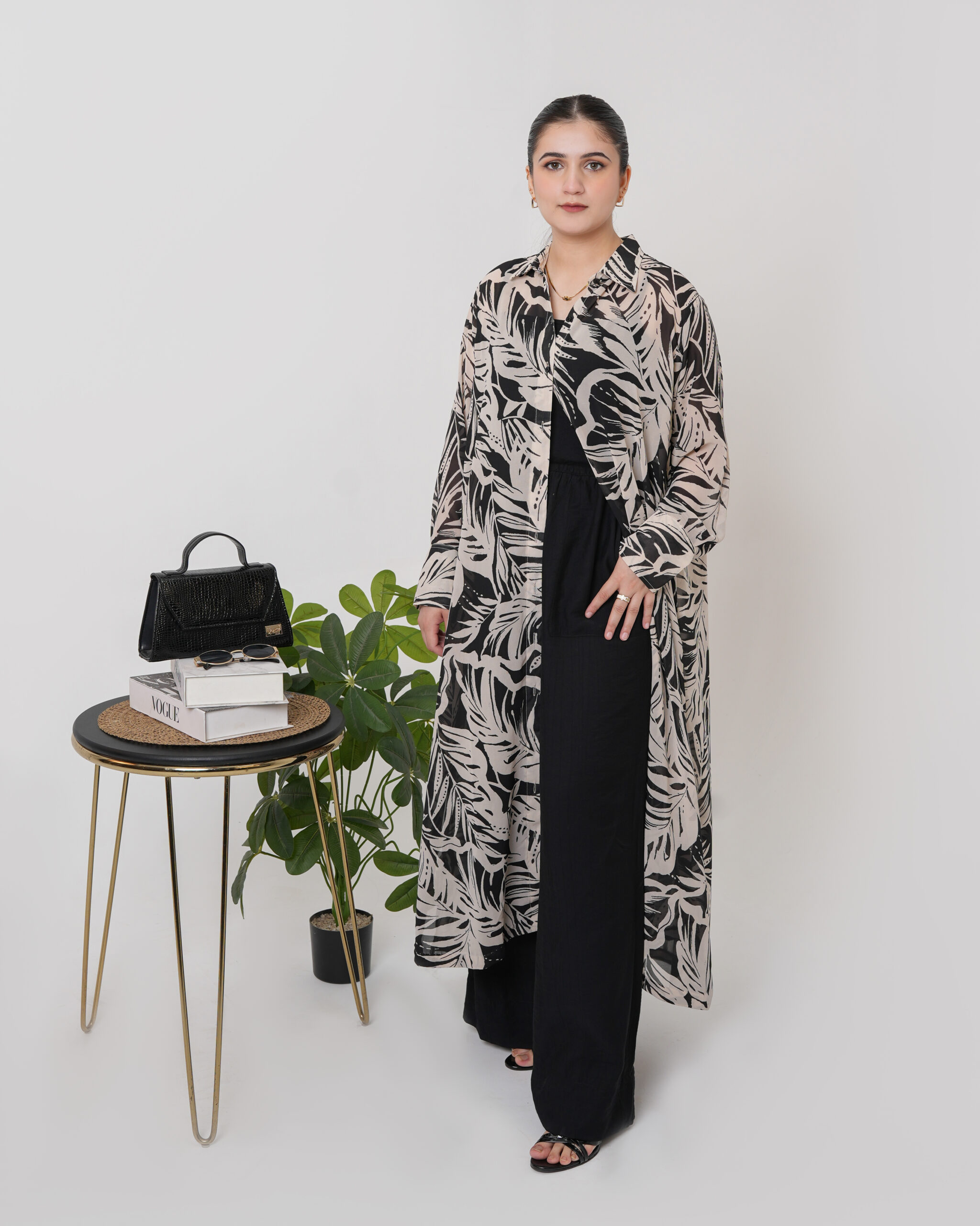 Noir Blanc Buttondown Jacket